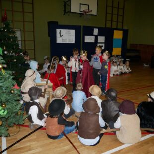 Jasełka w wykonaniu dzieci z Przedszkola Miejskiego w Łasinie