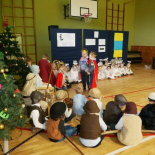 Jasełka w wykonaniu dzieci z Przedszkola Miejskiego w Łasinie