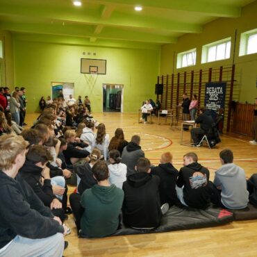 Debata kandydatów na przewodniczącego Samorządu Uczniowskiego