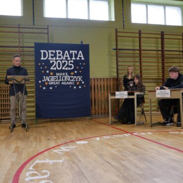 Debata kandydatów na przewodniczącego Samorządu Uczniowskiego