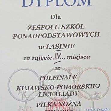 Półfinał wojewódzki Kujawsko-Pomorskiej Licealiady Chłopców w piłce nożnej